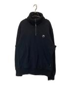 ）の古着「ハーフジップスウェット」｜ブラック