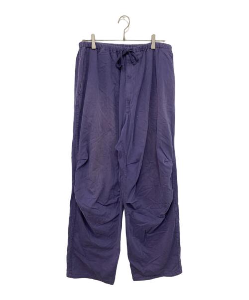 COMOLI（コモリ）COMOLI (コモリ) コットンドリル ニータックパンツ Z01-03018 パープル サイズ:3の古着・服飾アイテム