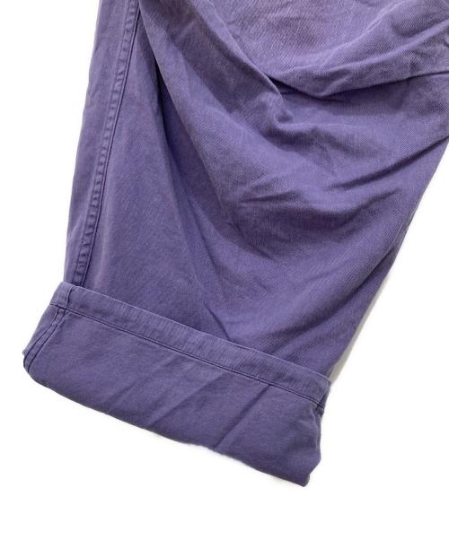 COMOLI（コモリ）COMOLI (コモリ) コットンドリル ニータックパンツ Z01-03018 パープル サイズ:3の古着・服飾アイテム