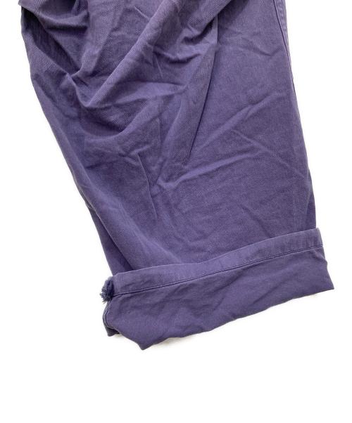 COMOLI（コモリ）COMOLI (コモリ) コットンドリル ニータックパンツ Z01-03018 パープル サイズ:3の古着・服飾アイテム