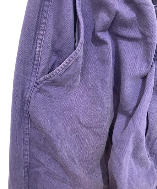 COMOLI（コモリ）COMOLI (コモリ) コットンドリル ニータックパンツ Z01-03018 パープル サイズ:3の古着・服飾アイテム
