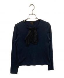 LOUIS VUITTON（ルイ ヴィトン）の古着「モノグラムレースカットソー RW062WWJTS06CIE」｜ブラック