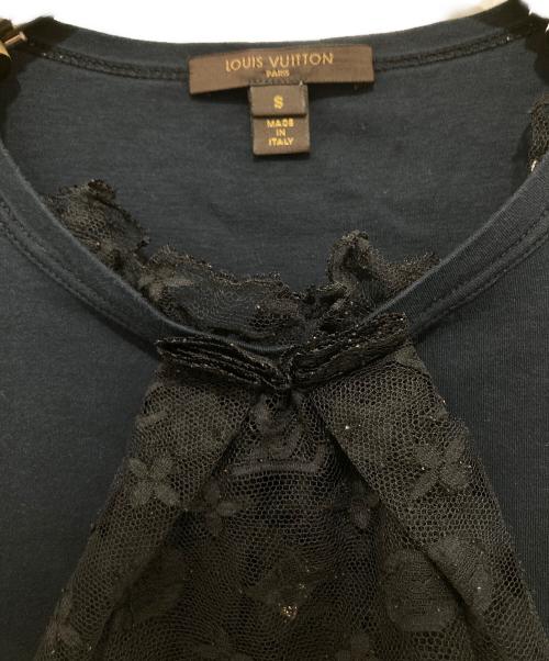 LOUIS VUITTON（ルイ ヴィトン）LOUIS VUITTON (ルイ ヴィトン) モノグラムレースカットソー RW062WWJTS06CIE ブラック サイズ:Sの古着・服飾アイテム