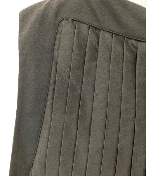 HERMES（エルメス）HERMES (エルメス) プリーツデザインシルクワンピース グレー サイズ:36の古着・服飾アイテム