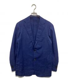 RING JACKET（リングジャケット）の古着「リネン混2Bジャケット RT053S53X」｜ネイビー