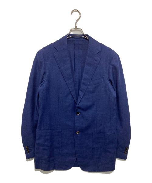 RING JACKET（リングジャケット）RING JACKET (リングジャケット) リネン混2Bジャケット RT053S53X ネイビー サイズ:50の古着・服飾アイテム