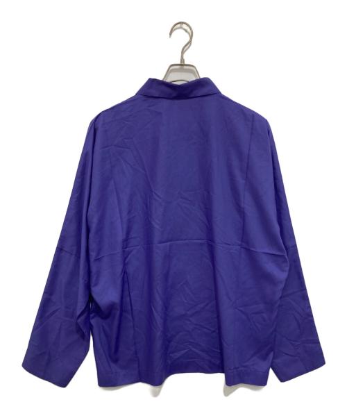 ISSEY MIYAKE MEN（イッセイミヤケメン）ISSEY MIYAKE MEN (イッセイミヤケメン) COMPACT SHIRT コンパクト シャツ LA31FJ095 ブルー サイズ:3の古着・服飾アイテム