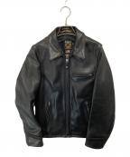 SCHOTT BROS.ショットブロス）の古着「103US TRUCKER LEATHER ジャケット　トラッカーレザージャケット　7209」｜ブラック