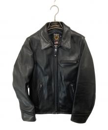 SCHOTT BROS.（ショットブロス）の古着「103US TRUCKER LEATHER ジャケット　トラッカーレザージャケット　7209」｜ブラック