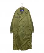 JUNYA WATANABE MANジュンヤワタナベマン）の古着「綿ナイロンツイルワッシャーコート WJ-C011 AD2022」｜カーキ