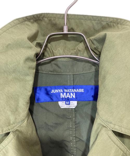 JUNYA WATANABE MAN（ジュンヤワタナベマン）JUNYA WATANABE MAN (ジュンヤワタナベマン) 綿ナイロンツイルワッシャーコート WJ-C011 AD2022 カーキ サイズ:Mの古着・服飾アイテム