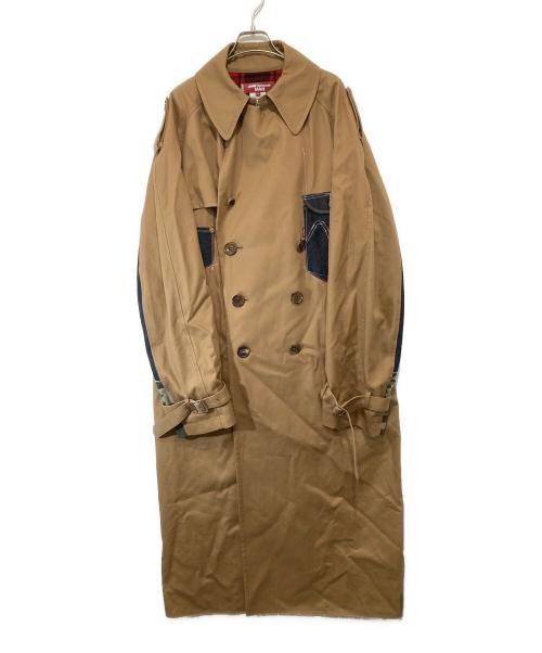 JUNYA WATANABE MAN（ジュンヤワタナベマン）JUNYA WATANABE MAN (ジュンヤワタナベマン) LEVI'S (リーバイス) 22FW コラボ再構築トレンチコート WJ-C902 AD2022 デニム ベージュ サイズ:Mの古着・服飾アイテム