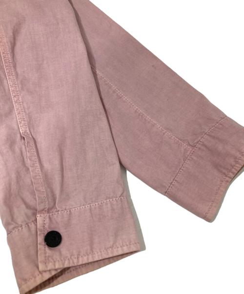 STONE ISLAND（ストーンアイランド）STONE ISLAND (ストーンアイランド) OLD EFFECT CANVAS OVERSHIRT　オールドエフェクトキャンバスオーバーシャツ　25SS　	7215114WN ピンク サイズ:Lの古着・服飾アイテム