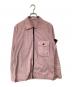 STONE ISLAND（ストーンアイランド）の古着「OLD EFFECT CANVAS OVERSHIRT　オールドエフェクトキャンバスオーバーシャツ　25SS　	7215114WN」｜ピンク