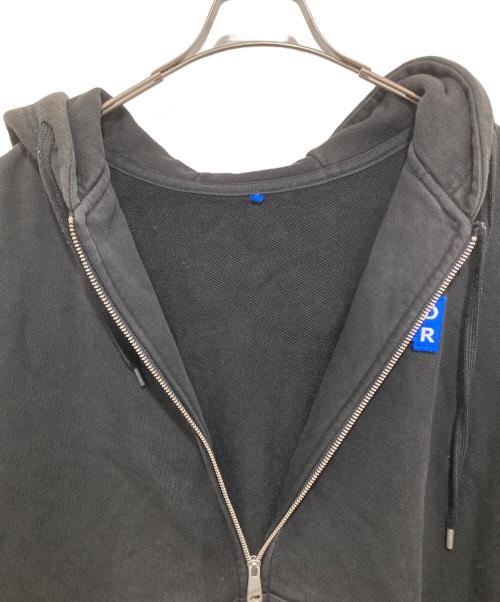 ADER error（アーダーエラー）ADER error (アーダーエラー) Sig; BL Tag hoodie zip-up 02 Black シグ ブルー タグ フーディー ジップアップ ゼロツー ブラック BM42FYHD0401BK ブラック サイズ:XLの古着・服飾アイテム