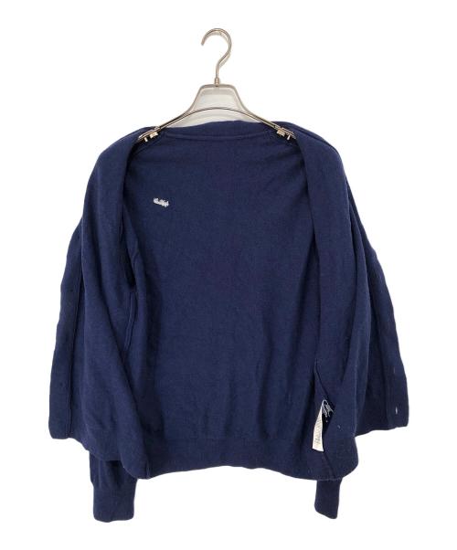 ADER error（アーダーエラー）ADER error (アーダーエラー) カーディガン BMSGFYKT0701NV TRS Tag Cropped Cardigan ブルー サイズ:Mの古着・服飾アイテム