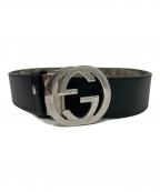 GUCCIグッチ）の古着「GGマーモント ベルト 473030」｜ベージュ