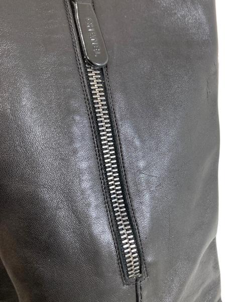 CHANEL（シャネル）CHANEL (シャネル) レザーロングブーツ ブラック サイズ:37Cの古着・服飾アイテム