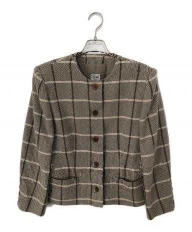中古・古着通販】CELINE (セリーヌ) ジェーシーシー期 ノーカラー
