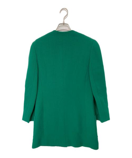 CELINE（セリーヌ）CELINE (セリーヌ) セットアップスーツ ノーカラー グリーン サイズ:38の古着・服飾アイテム