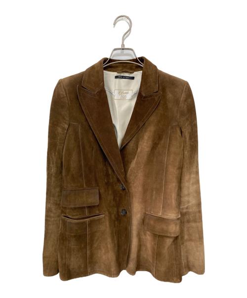 GUCCI（グッチ）GUCCI (グッチ) トムフォード期 スウェードジャケット テーラードジャケット ベージュ サイズ:４２の古着・服飾アイテム