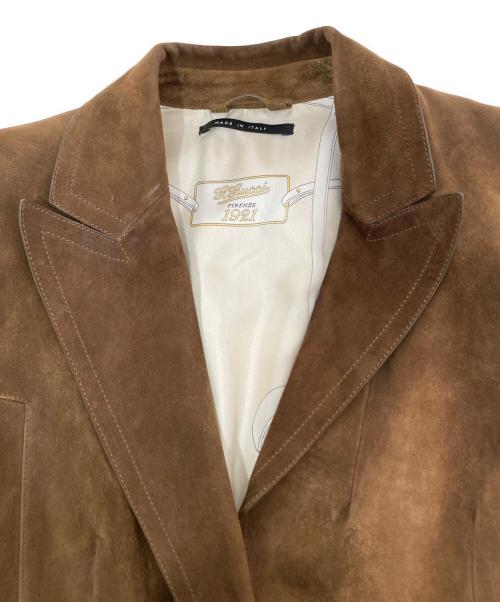 GUCCI（グッチ）GUCCI (グッチ) トムフォード期 スウェードジャケット テーラードジャケット ベージュ サイズ:４２の古着・服飾アイテム