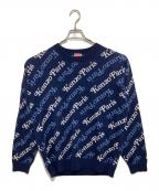 KENZOケンゾー）の古着「VERDY JUMPER CREW NECK KNIT ヴェルディ ジャンパー クルーネック ニット FE55PU4573CB」｜ブルー