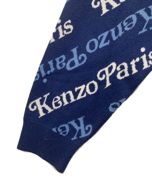 KENZO（ケンゾー）KENZO (ケンゾー) VERDY JUMPER CREW NECK KNIT ヴェルディ ジャンパー クルーネック ニット FE55PU4573CB ブルー サイズ:Lの古着・服飾アイテム