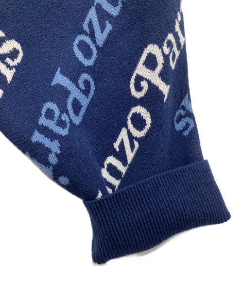 KENZO（ケンゾー）KENZO (ケンゾー) VERDY JUMPER CREW NECK KNIT ヴェルディ ジャンパー クルーネック ニット FE55PU4573CB ブルー サイズ:Lの古着・服飾アイテム