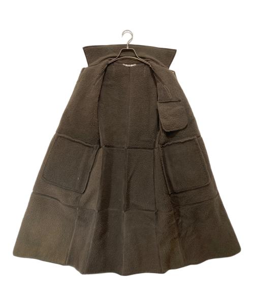 FENDI（フェンディ）FENDI (フェンディ) ムートンコート ブラウン サイズ:42の古着・服飾アイテム