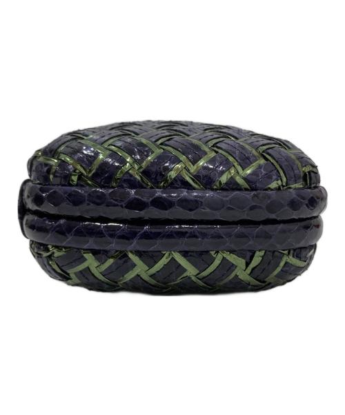 BOTTEGA VENETA（ボッテガベネタ）BOTTEGA VENETA (ボッテガベネタ) クラッチバッグ ネイビーの古着・服飾アイテム