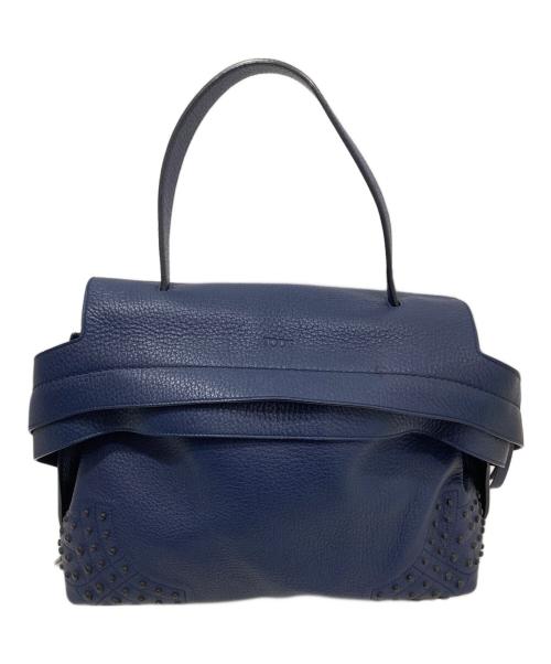 TOD'S（トッズ）TOD'S (トッズ) ウェーブバッグ ネイビーの古着・服飾アイテム