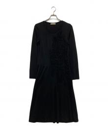 COMME des GARCONS（コムデギャルソン）の古着「フリルカットソーワンピース」｜ブラック