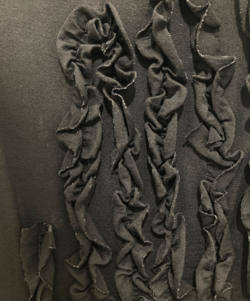 COMME des GARCONS（コムデギャルソン）COMME des GARCONS (コムデギャルソン) フリルカットソーワンピース ブラック サイズ:なしの古着・服飾アイテム