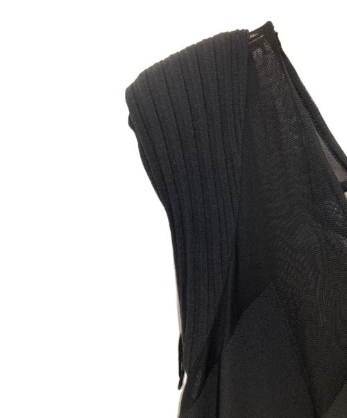 CHANEL（シャネル）CHANEL (シャネル) ココマークボタン ニット プリーツ ワンピース P43034K04335 ブラック サイズ:38の古着・服飾アイテム