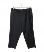 Graphpaperグラフペーパー）の古着「Scale Off Wool Wide Tapered Chef Pants スケール オフ ウール ワイド テーパード シェフ パンツ」｜ブラック