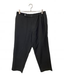 Graphpaper（グラフペーパー）の古着「Scale Off Wool Wide Tapered Chef Pants スケール オフ ウール ワイド テーパード シェフ パンツ」｜ブラック