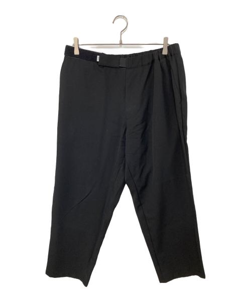 Graphpaper（グラフペーパー）Graphpaper (グラフペーパー) Scale Off Wool Wide Tapered Chef Pants スケール オフ ウール ワイド テーパード シェフ パンツ ブラックの古着・服飾アイテム