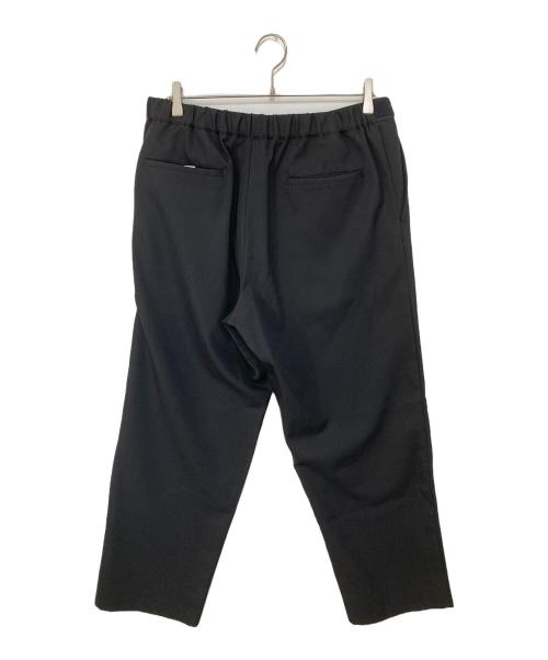 Graphpaper（グラフペーパー）Graphpaper (グラフペーパー) Scale Off Wool Wide Tapered Chef Pants スケール オフ ウール ワイド テーパード シェフ パンツ ブラックの古着・服飾アイテム