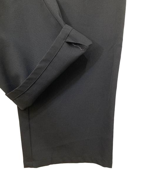 Graphpaper（グラフペーパー）Graphpaper (グラフペーパー) Scale Off Wool Wide Tapered Chef Pants スケール オフ ウール ワイド テーパード シェフ パンツ ブラックの古着・服飾アイテム