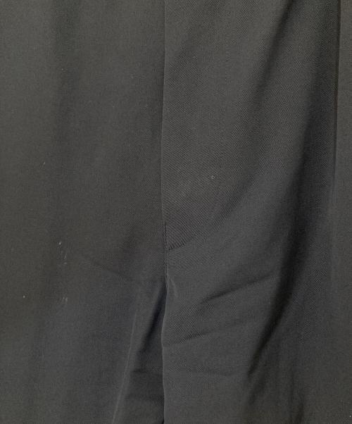Graphpaper（グラフペーパー）Graphpaper (グラフペーパー) Scale Off Wool Wide Tapered Chef Pants スケール オフ ウール ワイド テーパード シェフ パンツ ブラックの古着・服飾アイテム