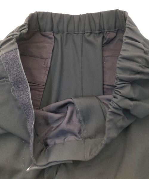 Graphpaper（グラフペーパー）Graphpaper (グラフペーパー) Scale Off Wool Wide Tapered Chef Pants スケール オフ ウール ワイド テーパード シェフ パンツ ブラックの古着・服飾アイテム