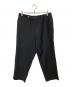 Graphpaper（グラフペーパー）の古着「Scale Off Wool Wide Tapered Chef Pants スケール オフ ウール ワイド テーパード シェフ パンツ」｜ブラック