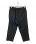 Graphpaper (グラフペーパー) Scale Off Wool Wide Tapered Chef Pants スケール オフ ウール ワイド テーパード シェフ パンツ ブラック：16000円