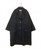 ISSEY MIYAKEイッセイミヤケ）の古着「ウールチェスターコート IM39FA101」｜ブラック