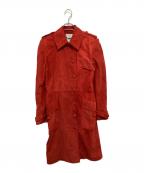 GIVENCHYジバンシィ）の古着「レザーコート」｜レッド