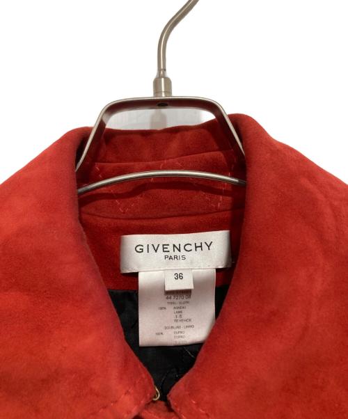 GIVENCHY（ジバンシィ）GIVENCHY (ジバンシィ) レザーコート レッド サイズ:36の古着・服飾アイテム