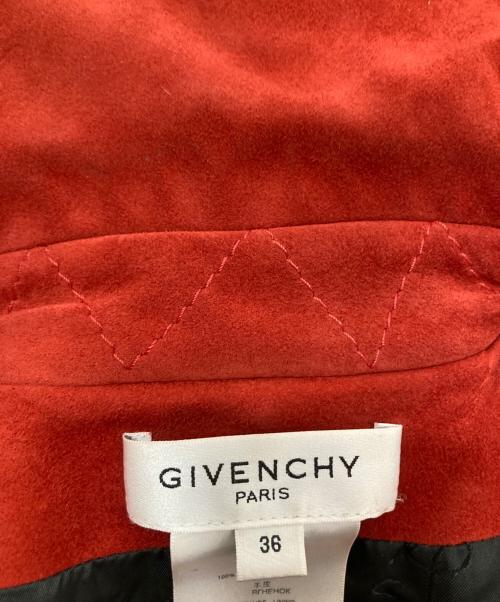 GIVENCHY（ジバンシィ）GIVENCHY (ジバンシィ) レザーコート レッド サイズ:36の古着・服飾アイテム