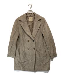 'S Max Mara（エスマックスマーラ）の古着「アルパカダブルコート　90860343」｜ベージュ