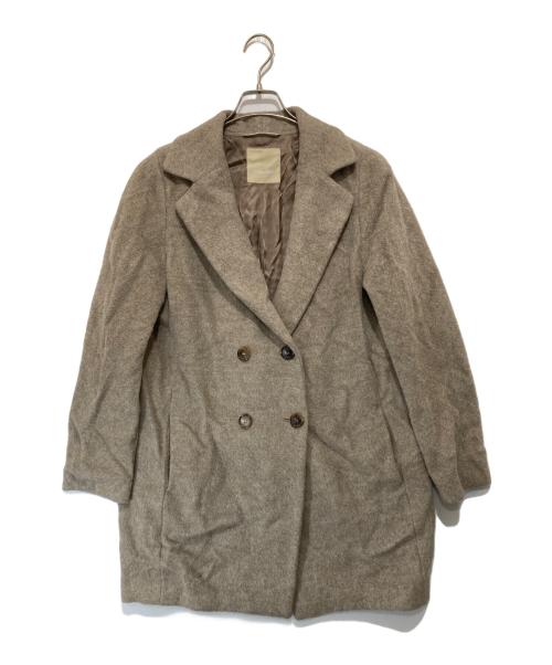 'S Max Mara（エスマックスマーラ）'S Max Mara (エスマックスマーラ) アルパカダブルコート　90860343 ベージュ サイズ:36の古着・服飾アイテム